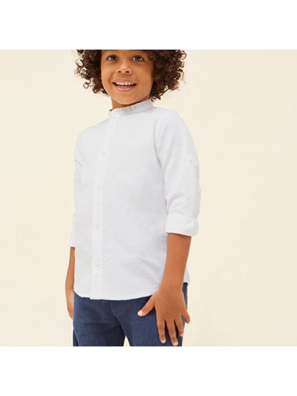 Size 8 Boys Mayoral Classic White Kids Button Down Shirt